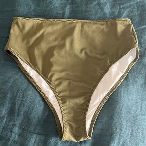 PINK high waisted bathing suit bottoms